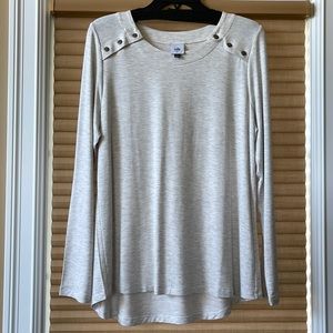 Cabi Snap Shoulder Sweatshirt #6119
